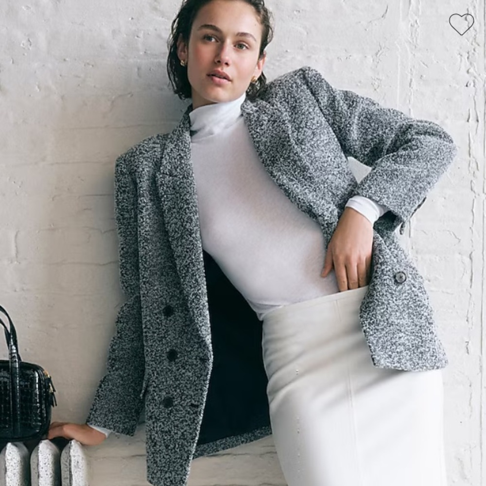 JCREW Tissue crepe turtleneck